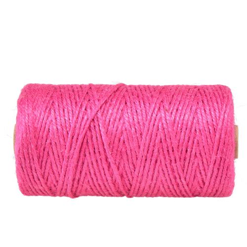 Product Jute ribbon jute cord decorative ribbon jute fuchsia Ø3mm 200m