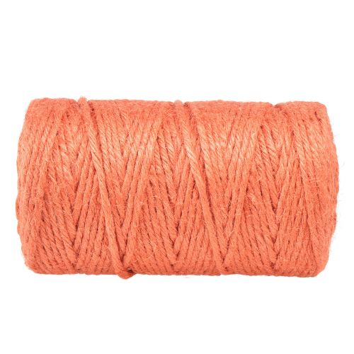 Product Jute ribbon jute cord decorative ribbon jute orange Ø4mm 100m