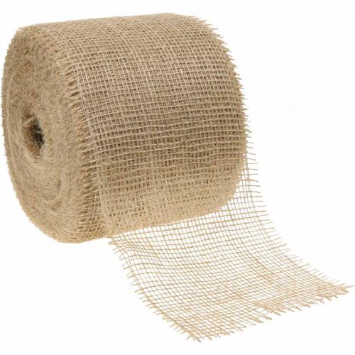 Floristik24 Natural jute ribbon, 15cm wide, 40m long