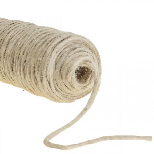 Product Jute ribbon natural bleached Deco cord jute 2mm 150m