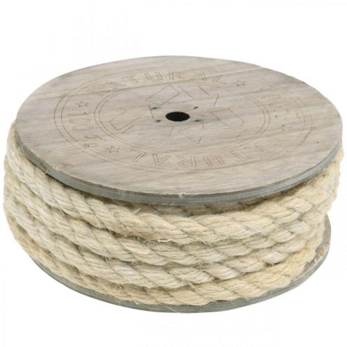 Jute cord cream decorative cord made of jute natural fibre 8mm 7m