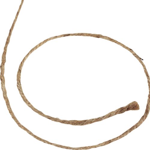 Floristik24 Jute cord jute ribbon on wooden spool jute decoration natural 130g