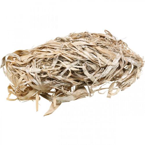 Product Plant-based natural fibers, jute fiber, white washed, 300g, DIY decoration, floristry