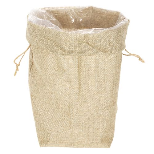 Jute bag 13.5×11cm H25cm | Floristik24.ie