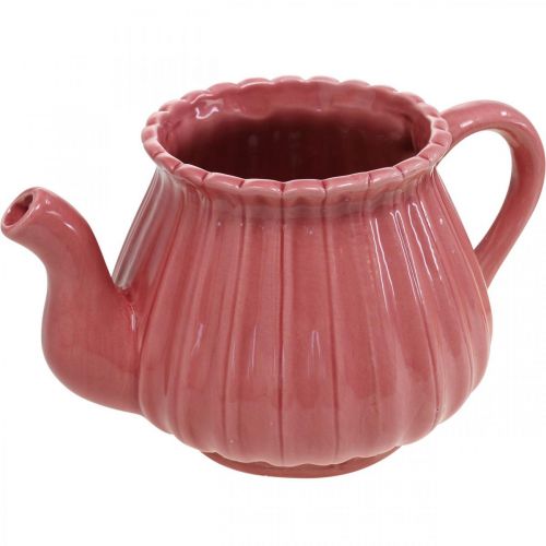 Product Decorative teapot ceramic plant pot pink, red, white L19cm 3pcs