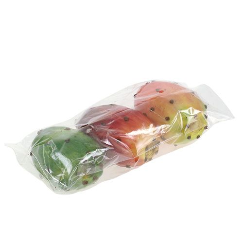 Floristik24 Prickly pear artificial coloured assorted 8.5cm 3 pcs