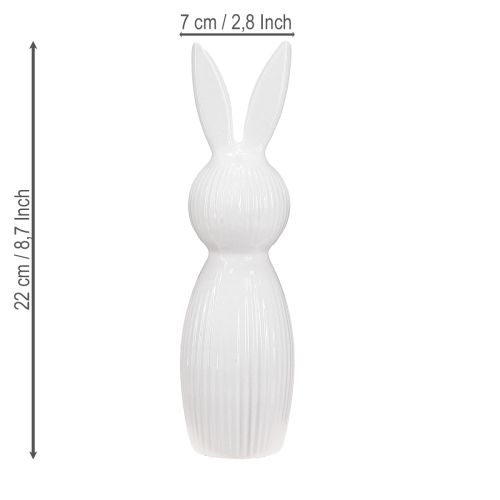 Product Simple rabbit figurine as a decorative object for modern spring arrangements, 22cm, 2 pieces