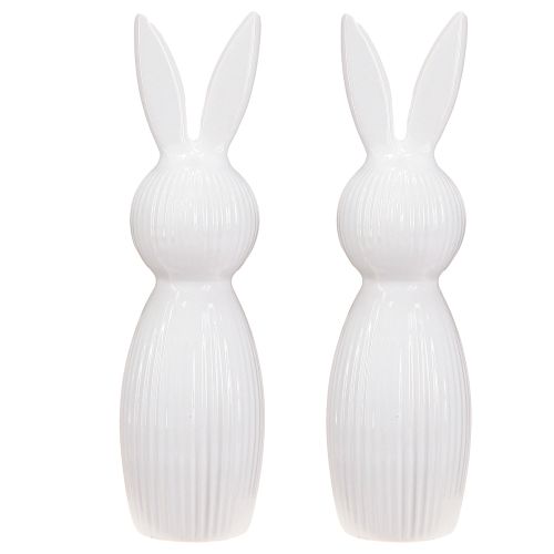 Product Simple rabbit figurine as a decorative object for modern spring arrangements, 22cm, 2 pieces