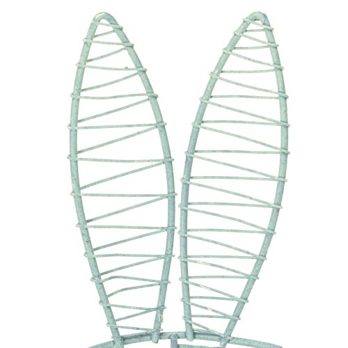 Product Wire rabbit as an open decorative object for modern spring and Easter ideas, 16cm, 3 pieces