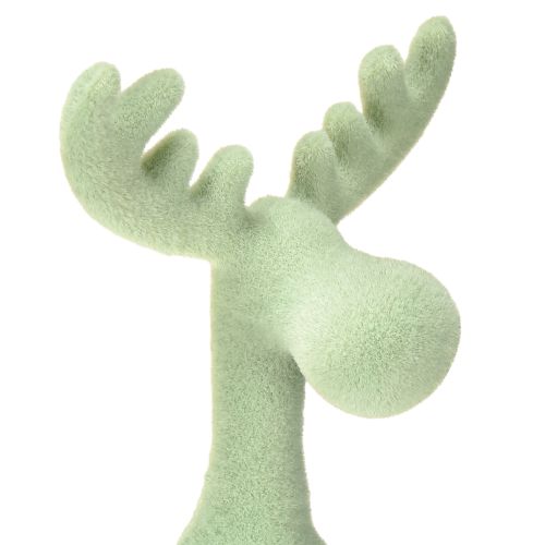 Floristik24 Moose Shelf Sitter Christmas Green brown mint 31cm 3pcs