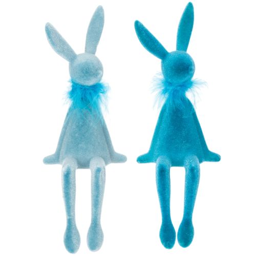 Floristik24 Easter decoration, rabbit shelf sitter, ideal as charming spring table decoration, 27cm, 2 pieces