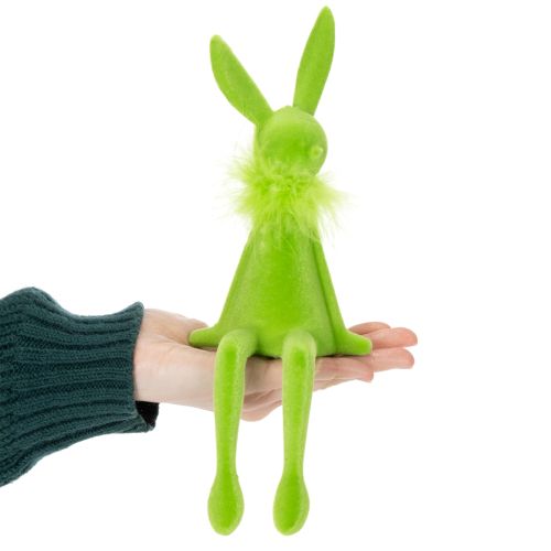 Product Easter Bunny Decoration, Shelf Sitter, Sitting Figure Made of Plastic for Spring, 27cm, 2 Pieces