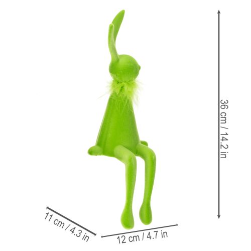 Product Easter bunny shelf sitter decorative figure for festive spring decorations in the house 36cm 2pcs