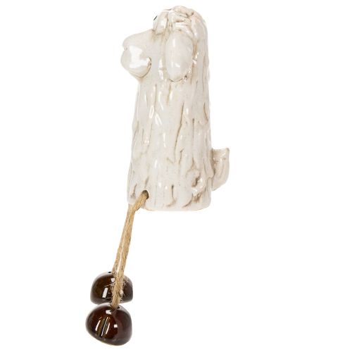 Product Ceramic sheep figurine, sitting sheep, for Easter and year-round decoration, 18cm, 3 pieces