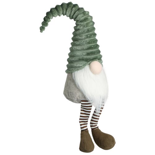 Floristik24 Sitting Gnome Christmas Figurine Green Brown H55cm 2pcs