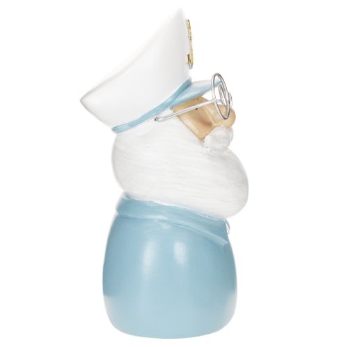 Captain figurine, maritime decoration with glasses and hat, 16cm | Floristik24.ie