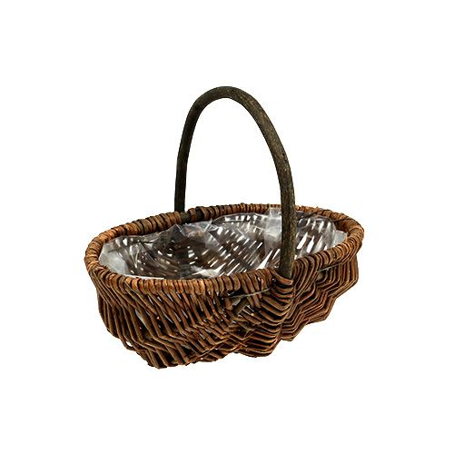 Floristik24 Potato basket 23cm with natural foil