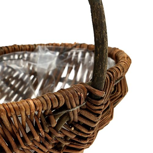 Floristik24 Potato basket 23cm with natural foil