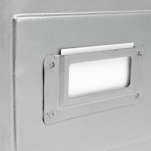 Floristik24 Box metal planter with sign 12x12x10.5cm