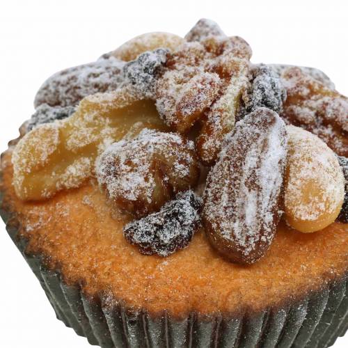 Floristik24 Muffins with nuts artificial 7cm 3pcs