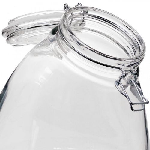 Floristik24 Biscuit jar large clear 22cm