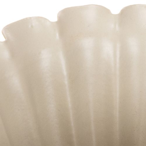 Bowl, goblet, flower calyx, cream-colored decoration, 9cm | Floristik24.ie
