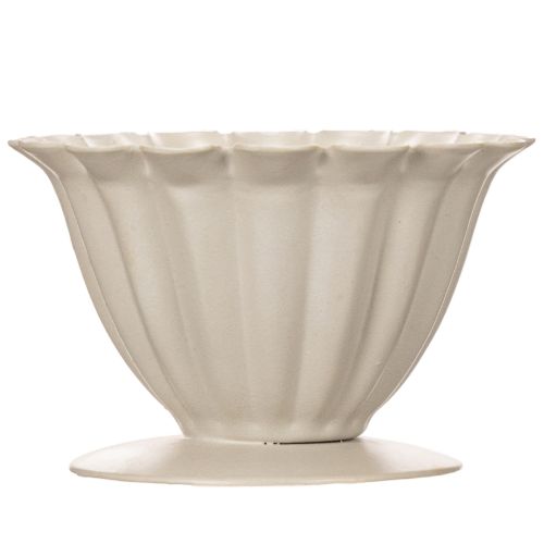 Bowl, goblet, flower calyx, cream-colored decoration, 9cm | Floristik24.ie