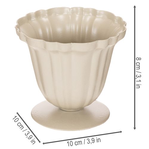 Decorative bowl, cream-colored trophy, small, 10cm | Floristik24.ie