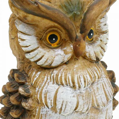 Product Decorative owl decorative figure hand-painted autumn decorative polyresin H14cm