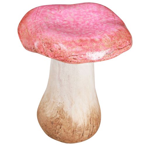 Floristik24 Ceramic Mushrooms Decoration Pink Autumn Decoration Ceramic Ø8/8.5/9cm 3 pcs