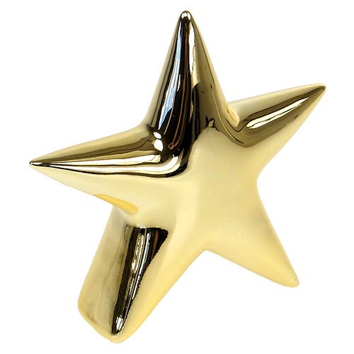 Ceramic star gold, glossy 25cm
