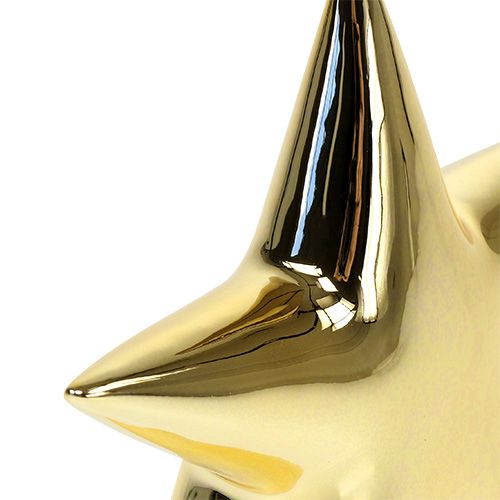 Floristik24 Ceramic star gold, glossy 25cm