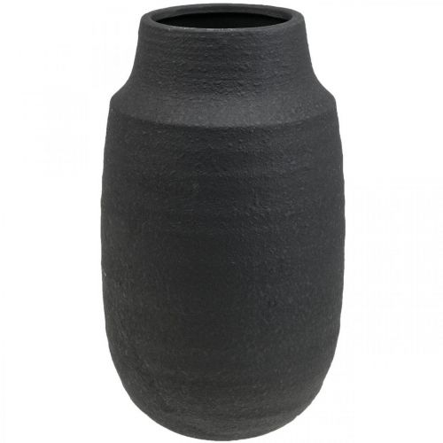 Product Ceramic Vase Black Flower Vase Decorative Vases Ø17cm H34cm