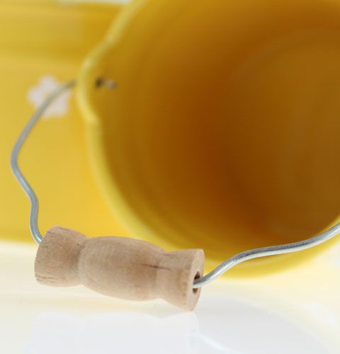 Floristik24 Large yellow ceramic bucket