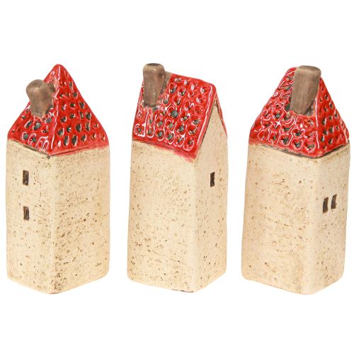 Floristik24 Ceramic Houses Centrepiece Miniature House H11cm 3 pcs