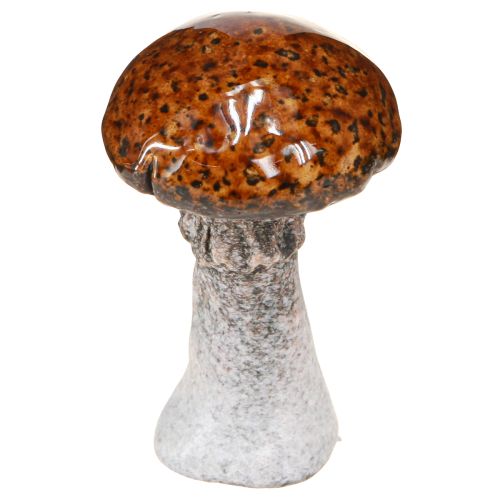 Floristik24 Ceramic mushrooms ceramic decoration mushrooms orange yellow brown 8cm 3 pcs