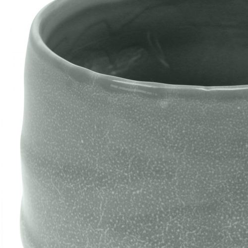 Product Ceramic pot, planter, corrugated planter Ø16cm 2pcs