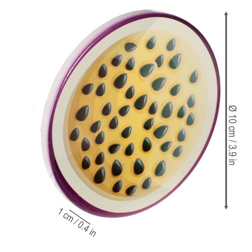 Product Fruit Coaster Set, Fruit Design, Table Decoration, Kitchen &amp; Living Room, 10cm, 6 Pieces