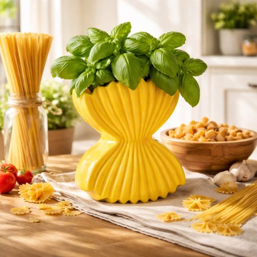Product Pasta Vase Ceramic Decorative Table Decoration Mediterranean for Living Room and Office 16cm