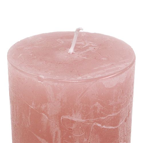 Floristik24 Candle old pink 50mm x 100mm dyed 12pcs