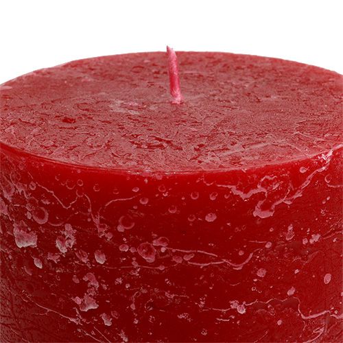 Product Candle red 85mm x 200mm colored 4pcs