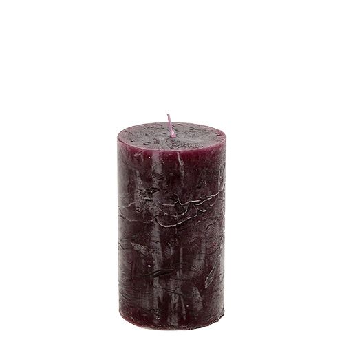 Floristik24 Candle 60mm x 100mm Burgundy 8 pcs