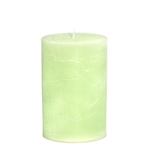 Product Candle coloured lime green pillar candles 85×120mm 2 pcs