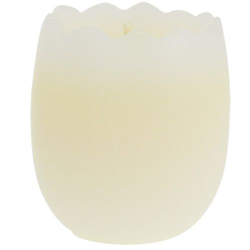Floristik24 Candle in an egg yellow 5.5cm 3pcs