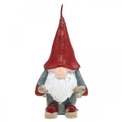 Floristik24 Motif candle Christmas elf, advent decoration, elf with skis, decorative candle H12cm