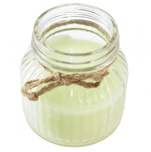 Product Scented candle in glass Citronella apple green cork H11.5cm