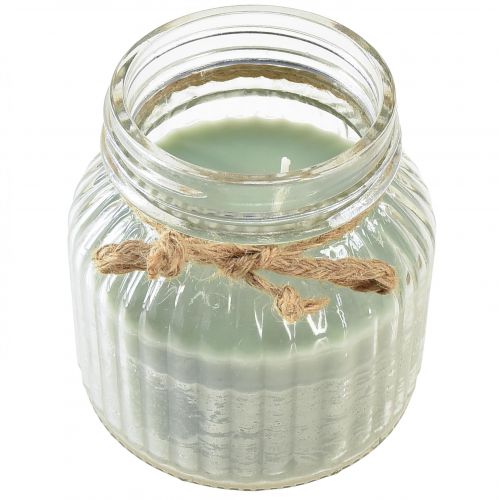 Product Scented candle in glass Citronella sage green H11,5cm
