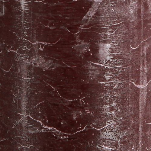 Product Luxury Burgundy Pillar Candles, Set of 2, Solid Color, 85x200mm, for Romantic & Decorative Use