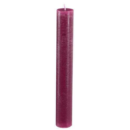 Floristik24 Candles dyed in Berry Taper candles 34x240mm 4 pcs