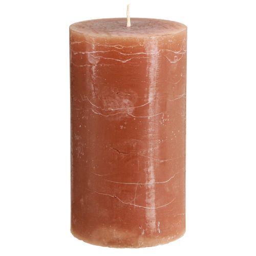 Product Candles colored caramel pillar candles 85×150mm 2 pcs
